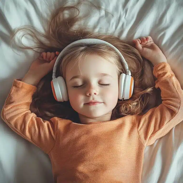 Child listening to hypnotherapy session